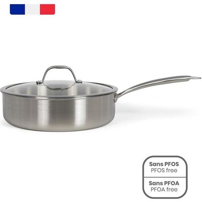 Livoo Brigade - Edelstahl-Pfanne 28 cm, Poêle + casserole, Argent - Publicité Livoo Brigade - Edelstahl-Pfanne 28 cm, Poêle + casserole, Argent - Publicité