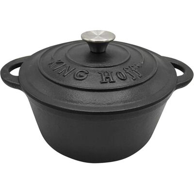 King Hoff Casserole en Fonte 4,0L - Ustensiles de Cuisine - Publicité King Hoff Casserole en Fonte 4,0L - Ustensiles de Cuisine - Publicité
