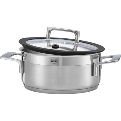 Rösle mutisme, Poêle + casserole, Argent - Publicité Rösle mutisme, Poêle + casserole, Argent - Publicité