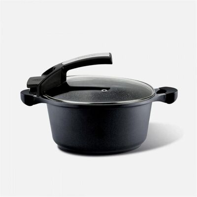 Pensofal Saxum Saucepan 20cm (W/Glass) 5807, Poêle + casserole, Noir - Publicité Pensofal Saxum Saucepan 20cm (W/Glass) 5807, Poêle + casserole, Noir - Publicité