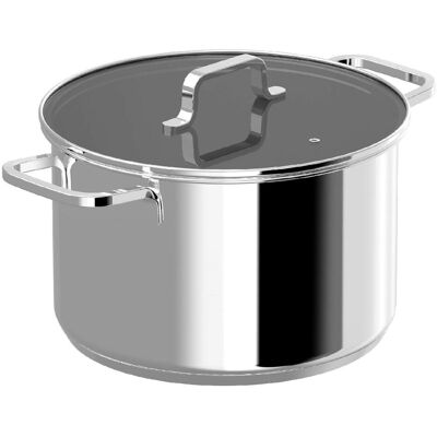 BergHoff Casserole HELIX 24, ø 24 cm / 6.6 L, Poêle + casserole, Argent, Noir - Publicité BergHoff Casserole HELIX 24, ø 24 cm / 6.6 L, Poêle + casserole, Argent, Noir - Publicité