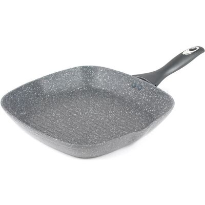 Salter BW02773G1EU7 Marblestone 28cm Griddle Pan, Poêle + casserole, Gris - Publicité Salter BW02773G1EU7 Marblestone 28cm Griddle Pan, Poêle + casserole, Gris - Publicité