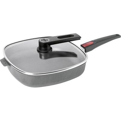 Woll PAC14DLI Poêle carrée, induction 24cm, 6,5 cm de haut, Poêle + casserole, Noir - Publicité Woll PAC14DLI Poêle carrée, induction 24cm, 6,5 cm de haut, Poêle + casserole, Noir - Publicité