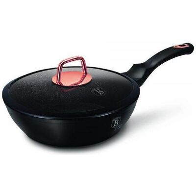 Poêle en Granit Berlinger Haus Rose Noire 24cm avec Couvercle - Publicité Poêle en Granit Berlinger Haus Rose Noire 24cm avec Couvercle - Publicité