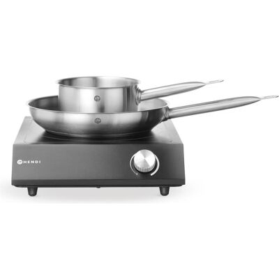 Hendi Set : Réchaud à induction 3500W + casserole à manche, Plaque de cuisson amovible, Noir - Publicité Hendi Set : Réchaud à induction 3500W + casserole à manche, Plaque de cuisson amovible, Noir - Publicité