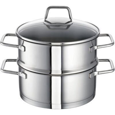 Schulte-Ufer SchulteUfer Wega 0012620 Universal Steamer 20 cm, Poêle + casserole, Argent - Publicité Schulte-Ufer SchulteUfer Wega 0012620 Universal Steamer 20 cm, Poêle + casserole, Argent - Publicité