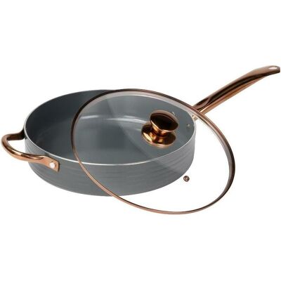 Lamart Bratpfanne mit Deckel Orro / 28 cm / Aluminium / Grau, Poêle + casserole, Gris - Publicité Lamart Bratpfanne mit Deckel Orro / 28 cm / Aluminium / Grau, Poêle + casserole, Gris - Publicité