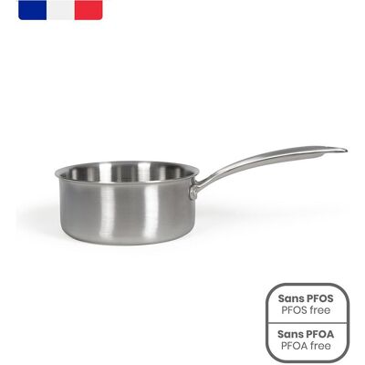 Livoo Brigade - Casserole en acier inoxydable 16 cm, Poêle + casserole, Argent - Publicité Livoo Brigade - Casserole en acier inoxydable 16 cm, Poêle + casserole, Argent - Publicité