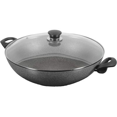 Poêle wok en granit Ferrara de 36cm - Ballarini - Publicité Poêle wok en granit Ferrara de 36cm - Ballarini - Publicité