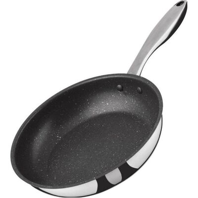 Poêle en Acier Inoxydable LAMART LT1231 - 24cm, Manche ergonomique - Publicité Poêle en Acier Inoxydable LAMART LT1231 - 24cm, Manche ergonomique - Publicité