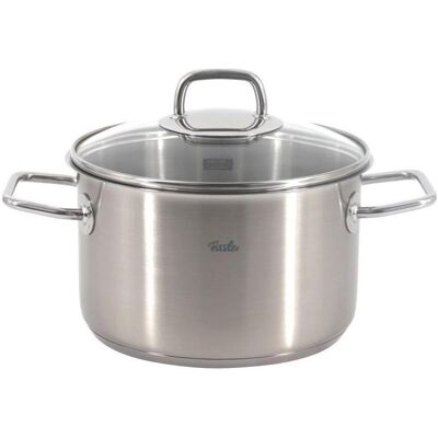 Fissler 081-110-24-000/0 Casserole en Acier Inoxydable - 24cm Compatible induction - Publicité Fissler 081-110-24-000/0 Casserole en Acier Inoxydable - 24cm Compatible induction - Publicité