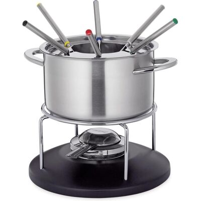 Ensemble Fondue en Acier Inoxydable Spring - Pour Huile, Fromage, Chocolat - Publicité Ensemble Fondue en Acier Inoxydable Spring - Pour Huile, Fromage, Chocolat - Publicité