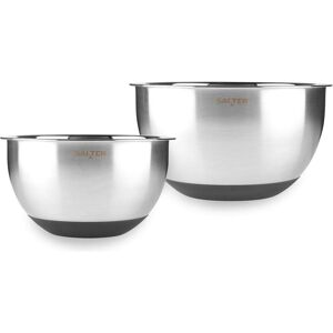 Salter BW14191 Expert 2-Piece Mixing Bowl Set, Saladier + bol, Argent - Publicité Salter BW14191 Expert 2-Piece Mixing Bowl Set, Saladier + bol, Argent - Publicité