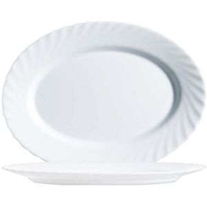 Plate ovale Arcoroc Trianon - Blanc - 290x214mm - Publicité Plate ovale Arcoroc Trianon - Blanc - 290x214mm - Publicité