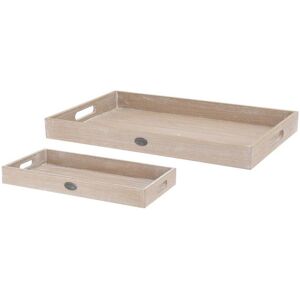 No Name, Plateau, Srerving Tray Wood Set Natural - Publicité No Name, Plateau, Srerving Tray Wood Set Natural - Publicité