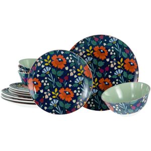 CREATABLE Folklore Blau Service de 12 Pièces - Vaisselle - Publicité CREATABLE Folklore Blau Service de 12 Pièces - Vaisselle - Publicité