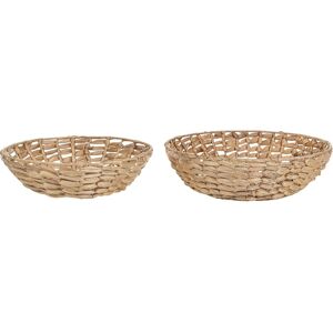 Ensemble de 2 bols décoratifs Beliani - Jacinthe d'eau - Accessoire moderne - Publicité Ensemble de 2 bols décoratifs Beliani - Jacinthe d'eau - Accessoire moderne - Publicité