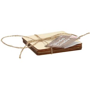 Lobbes, Dessous de plat + sous-verre, Dessous de verre en bois, 4 pièces. (4x, Dessous de verre) - Publicité Lobbes, Dessous de plat + sous-verre, Dessous de verre en bois, 4 pièces. (4x, Dessous de verre) - Publicité