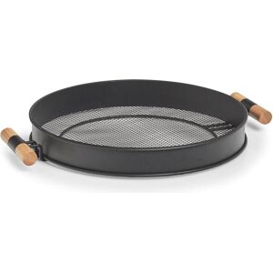ZELLER Plateau Rond en Métal - 48cm - Noir - Plateau de Service - Publicité ZELLER Plateau Rond en Métal - 48cm - Noir - Plateau de Service - Publicité