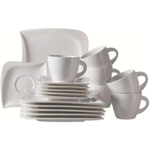 Service à café La Musica MÄSER - 18 pièces, Blanc, Porcelaine, pour 6 - Publicité Service à café La Musica MÄSER - 18 pièces, Blanc, Porcelaine, pour 6 - Publicité