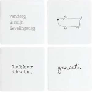 Dessous de plat + sous-verre, Untersetzer Wandfliesen 10 X 10 Cm Satz Von 4 (4x) - Publicité Dessous de plat + sous-verre, Untersetzer Wandfliesen 10 X 10 Cm Satz Von 4 (4x) - Publicité