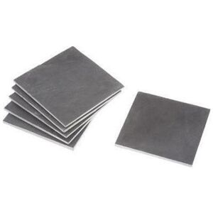 Secret de Gourmet Ensemble de 6 Sous-verres en Ardoise 10x10cm - Publicité Secret de Gourmet Ensemble de 6 Sous-verres en Ardoise 10x10cm - Publicité