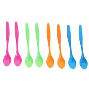 Cuillère En Plastique, Couleurs Assorties, Lot de 8, Couverts, Multicolore - Publicité Cuillère En Plastique, Couleurs Assorties, Lot de 8, Couverts, Multicolore - Publicité