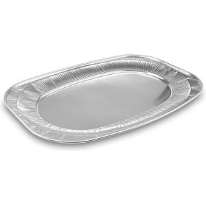 Wimex.eu Plateau traiteur (ALU) ovale 54,5 x 36 cm - 50 pièces, Contenant à usage unique, Argent - Publicité Wimex.eu Plateau traiteur (ALU) ovale 54,5 x 36 cm - 50 pièces, Contenant à usage unique, Argent - Publicité