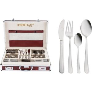Kinghoff Ensemble de Couverts Satin 72 Pièces - Publicité Kinghoff Ensemble de Couverts Satin 72 Pièces - Publicité