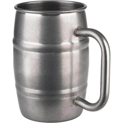 Mug Tonne APS - Mug de bière en acier ancien - 500 ml - Publicité Mug Tonne APS - Mug de bière en acier ancien - 500 ml - Publicité