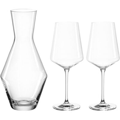 Leonardo Carafe Puccini avec verres à vin 3tl, Verres à vin, Transparent - Publicité Leonardo Carafe Puccini avec verres à vin 3tl, Verres à vin, Transparent - Publicité