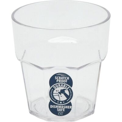 Excellent Houseware Trinkglas aus Kunststoff, 275 ml, Verres, Transparent - Publicité Excellent Houseware Trinkglas aus Kunststoff, 275 ml, Verres, Transparent - Publicité