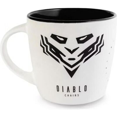 Diablo Chaises Kubek, blanc et noir, Tasse, Noir, Blanc - Publicité Diablo Chaises Kubek, blanc et noir, Tasse, Noir, Blanc - Publicité