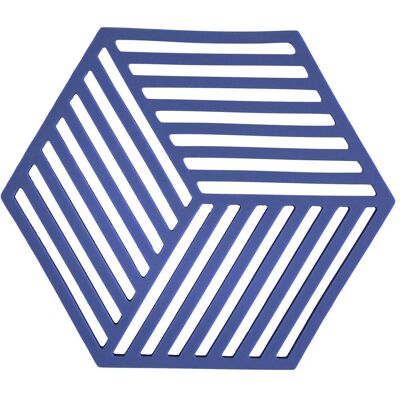 Zone Denmark, Dessous de plat + sous-verre, Hexagon Indigo, 16 x 14 cm (1x) - Publicité Zone Denmark, Dessous de plat + sous-verre, Hexagon Indigo, 16 x 14 cm (1x) - Publicité