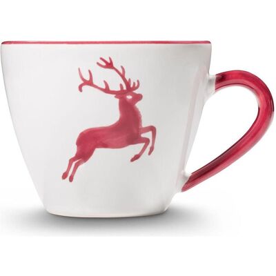 Gmundner Keramik Cerf rouge, Tasse, Rouge - Publicité Gmundner Keramik Cerf rouge, Tasse, Rouge - Publicité