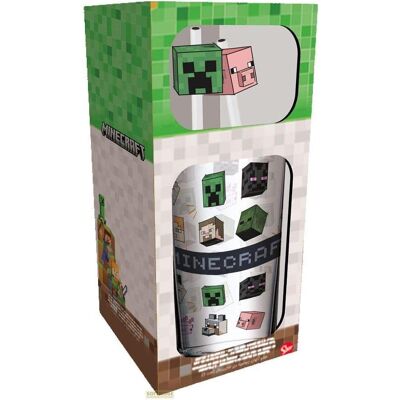 Stor Minecraft verre tumbler avec des personnages de pailles, Verres, Multicolore - Publicité Stor Minecraft verre tumbler avec des personnages de pailles, Verres, Multicolore - Publicité