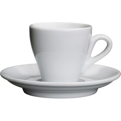 6x Cilio Tasse à expresso 'Milano' avec soucoupe, Tasse, Blanc - Publicité 6x Cilio Tasse à expresso 'Milano' avec soucoupe, Tasse, Blanc - Publicité