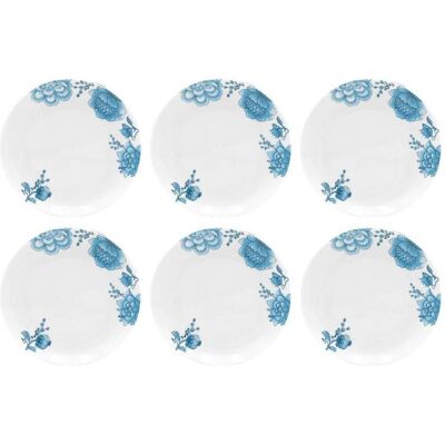 Rose Tulipani ROSE&TULIPANI ONIRIA Set of 6 Salad Plates 21 cm, Assiettes, Multicolore - Publicité Rose Tulipani ROSE&TULIPANI ONIRIA Set of 6 Salad Plates 21 cm, Assiettes, Multicolore - Publicité
