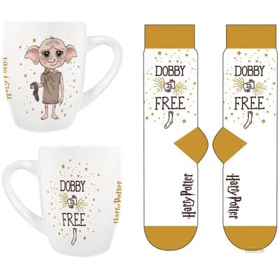 Pyramid Harry Potter Ensemble tasse et chaussettes Dobby, Tasse, Blanc, Multicolore - Publicité Pyramid Harry Potter Ensemble tasse et chaussettes Dobby, Tasse, Blanc, Multicolore - Publicité
