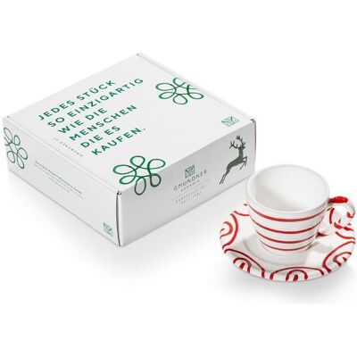Gmundner Keramik Espresso rouge flambé pour toi/2pcs dans un coffret cadeau, Tasse, Rouge, Multicolore, Blanc - Publicité Gmundner Keramik Espresso rouge flambé pour toi/2pcs dans un coffret cadeau, Tasse, Rouge, Multicolore, Blanc - Publicité
