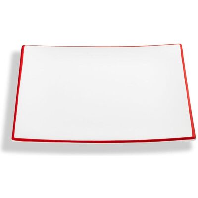 Gmundner Keramik Bord rouge rubis, Assiette plate Trend (26x26cm), Assiettes - Publicité Gmundner Keramik Bord rouge rubis, Assiette plate Trend (26x26cm), Assiettes - Publicité