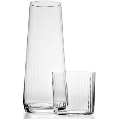 Krosno ENSEMBLE DE VERRES À PIED DE 350 ML ET PITCHER DE 1,2 L « AG LUMI » (5 PIÈCES), Conteneurs de service, Transparent - Publicité Krosno ENSEMBLE DE VERRES À PIED DE 350 ML ET PITCHER DE 1,2 L « AG LUMI » (5 PIÈCES), Conteneurs de service, Transparent - Publicité