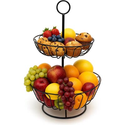 Relaxdays, Plat décoratif, Obstkorb-Etagere - Publicité Relaxdays, Plat décoratif, Obstkorb-Etagere - Publicité