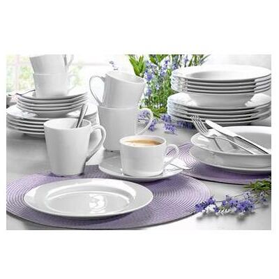 Esmeyer, Set de vaisselle, Service à manger Heike Matériau : Porcelaine Couleur : blanc (30 pcs) - Publicité Esmeyer, Set de vaisselle, Service à manger Heike Matériau : Porcelaine Couleur : blanc (30 pcs) - Publicité