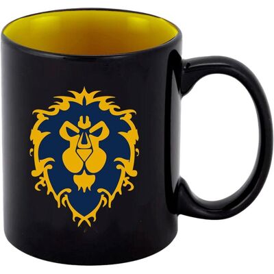 Blizzard - Mug World of Warcraft: Alliance with Gift Packaging, Tasse, Jaune, Noir - Publicité Blizzard - Mug World of Warcraft: Alliance with Gift Packaging, Tasse, Jaune, Noir - Publicité