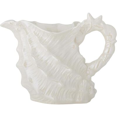 Bloomingville - Shellie Jug - White, Conteneurs de service, Blanc - Publicité Bloomingville - Shellie Jug - White, Conteneurs de service, Blanc - Publicité