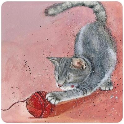 Teka, Dessous de plat + sous-verre, C164 Pixie Cat Tassenunterlage - Publicité Teka, Dessous de plat + sous-verre, C164 Pixie Cat Tassenunterlage - Publicité