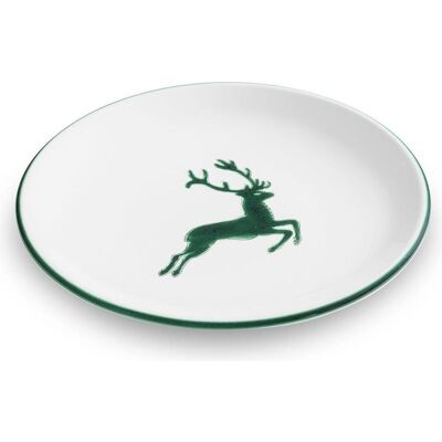 Gmundner Keramik Cerf Vert 20cm - Assiette à dessert - Publicité Gmundner Keramik Cerf Vert 20cm - Assiette à dessert - Publicité
