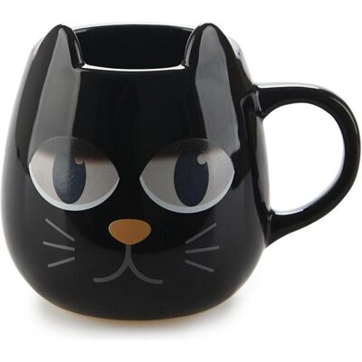 Balvi Wake Cat, Tasse, Noir - Publicité Balvi Wake Cat, Tasse, Noir - Publicité