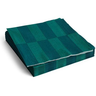 HAY, Serviettes de table, - Pattern Dinner Napkins - Set of 20 - Green & Dark Green (20 pcs, 40 x 40 cm) - Publicité HAY, Serviettes de table, - Pattern Dinner Napkins - Set of 20 - Green & Dark Green (20 pcs, 40 x 40 cm) - Publicité